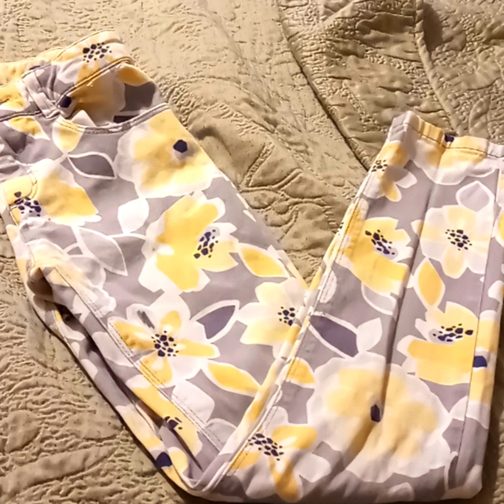 Floral jeans